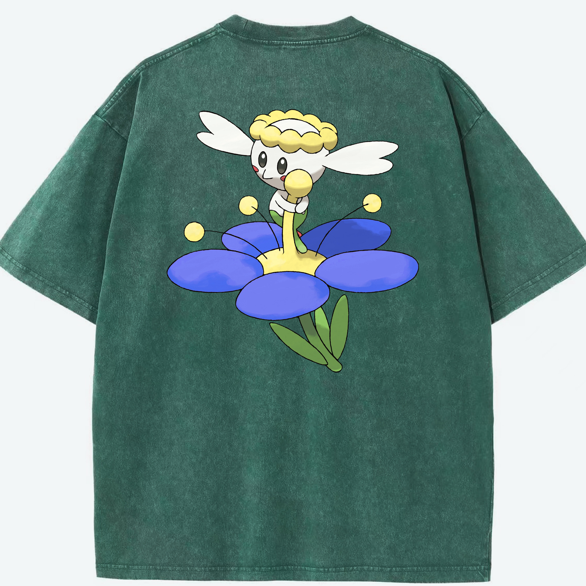 （画像用） ポケットモンスター Pokémon 綿100% ヴィンテージ風 半袖Tシャツ（背面プリント）